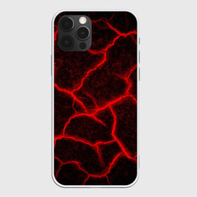 Чехол для iPhone 12 Pro Max с принтом ЛАВА | ЛАВОВЫЕ ТРЕЩИНЫ | LAVA , Силикон |  | Тематика изображения на принте: burnin | fire | flame | grunge | lava | lawa | гранж | земля | красная | красный | лава | неон | неоновая | огонь | паттерн | пламя | плита | плиты | природа | текстура | текстуры | трещины