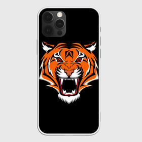 Чехол для iPhone 12 Pro Max с принтом ТИГР оскал , Силикон |  | animal | beast | cat | cute | fluffy | hunter | lion | lion cub | lion king | mane | predator | red | tail | tiger | yellow | большая кошка | голова тигра | грива | животное | зверь | король лев | кот | милый | охотник | пушистый | тигр | тиг