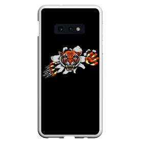 Чехол для Samsung S10E с принтом TIGER ART , Силикон | Область печати: задняя сторона чехла, без боковых панелей | animal | beast | cat | cute | fluffy | hunter | lion | lion cub | lion king | mane | predator | red | tail | tiger | yellow | большая кошка | голова тигра | грива | животное | зверь | король лев | кот | милый | охотник | пушистый | тигр | тиг