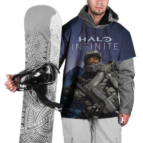 Накидка на куртку 3D с принтом Halo Infinite , 100% полиэстер |  | Тематика изображения на принте: 343 industries | мастер чиф | мъёльнир | ореол | спартанец