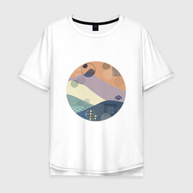 Мужская футболка хлопок Oversize с принтом Японский минимализм , 100% хлопок | свободный крой, круглый ворот, “спинка” длиннее передней части | азиатский | арт | минимализм | пейзаж | природа | рисунок | хипстер | японский