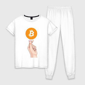 Женская пижама хлопок с принтом BITCOIN LOVE | БИТКОИН (Z) , 100% хлопок | брюки и футболка прямого кроя, без карманов, на брюках мягкая резинка на поясе и по низу штанин | binance coin | bitcoin | blockchain | btc | cardano | crypto | ethereum | litecoin | polkadot | tether | xrp | биткоин | блокчейн | валюта | деньги | криптовалюта | майнер | майнинг | цифровая валюта | цифровое золото | эфир