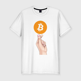 Мужская футболка хлопок Slim с принтом BITCOIN LOVE | БИТКОИН (Z) , 92% хлопок, 8% лайкра | приталенный силуэт, круглый вырез ворота, длина до линии бедра, короткий рукав | binance coin | bitcoin | blockchain | btc | cardano | crypto | ethereum | litecoin | polkadot | tether | xrp | биткоин | блокчейн | валюта | деньги | криптовалюта | майнер | майнинг | цифровая валюта | цифровое золото | эфир