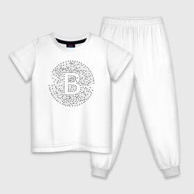 Детская пижама хлопок с принтом БИТКОИН | BITCOIN (Z) , 100% хлопок |  брюки и футболка прямого кроя, без карманов, на брюках мягкая резинка на поясе и по низу штанин
 | binance coin | bitcoin | blockchain | btc | cardano | crypto | ethereum | litecoin | polkadot | tether | xrp | биткоин | блокчейн | валюта | деньги | криптовалюта | майнер | майнинг | цифровая валюта | цифровое золото | эфир