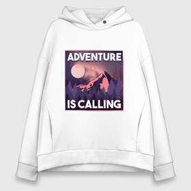 Женское худи Oversize хлопок с принтом Adventure is calling , френч-терри — 70% хлопок, 30% полиэстер. Мягкий теплый начес внутри —100% хлопок | боковые карманы, эластичные манжеты и нижняя кромка, капюшон на магнитной кнопке | forest | landscape | moon | mountain | mountains | nature | northern lights | polar lights | гора | горы | ели | ель | лес | луна | лучше гор могут быть только горы | пейзаж | приключение | приключения | природа | северное сияние | сосна | с