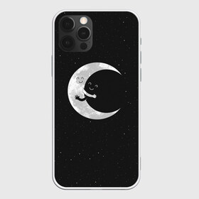 Чехол для iPhone 12 Pro Max с принтом Лунное объятие , Силикон |  | drift | drifting | float | floating | galaxy | milky | moon | planet | ship | space | spaceship | star | suit | surfing | to | travel | way | галактика | дрейф | звезда | корабль | космический | космонавт | космос | луна | млечный | планета | путешествие 