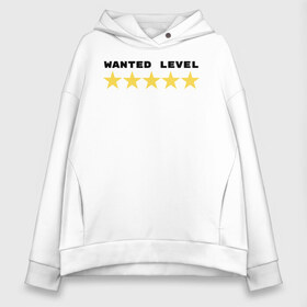 Женское худи Oversize хлопок с принтом WANTED LEVEL | GTA , френч-терри — 70% хлопок, 30% полиэстер. Мягкий теплый начес внутри —100% хлопок | боковые карманы, эластичные манжеты и нижняя кромка, капюшон на магнитной кнопке | Тематика изображения на принте: 4 | 5 | five | games | grand theft auto | gta | gta v | los santos | online | rockstar | san andreas | великое авто воровство | гта | гташка | игры | логотип | лос сантос | майкл | мафия | ограбление | онлайн | пеф | рокстар | самп | сан андреас 