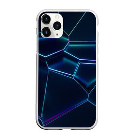 Чехол для iPhone 11 Pro матовый с принтом 3D ПЛИТЫ | НЕОНОВЫЕ ПЛИТЫ , Силикон |  | 3d | 3д | abstraction | neon | steel | абстракция | взрыв | неон | неоновые | плиты | разлом | соты | стекло | стеклянный