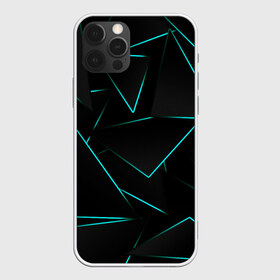 Чехол для iPhone 12 Pro Max с принтом НЕОНОВЫЕ ТРЕУГОЛЬНИКИ , Силикон |  | 3d | 3д | abstraction | geometric | geometry | neon | steel | абстракция | взрыв | геометрия | неон | неоновые | плиты | разлом | соты | стекло | стеклянный | треугольник | треугольники