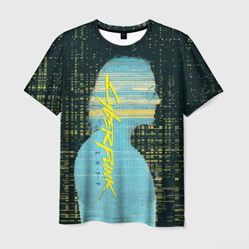Мужская футболка 3D с принтом Cyberpunk 2077 | Джонни , 100% полиэфир | прямой крой, круглый вырез горловины, длина до линии бедер | cyberpunk | cyberpunk 2077 | johnny silverhand | джонни сильверхенд | киберпанк | киберпанк 2077