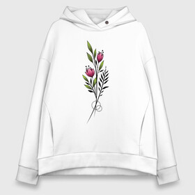 Женское худи Oversize хлопок с принтом Graphic flower , френч-терри — 70% хлопок, 30% полиэстер. Мягкий теплый начес внутри —100% хлопок | боковые карманы, эластичные манжеты и нижняя кромка, капюшон на магнитной кнопке | 8 марта | girl | woman | бабушка | весна | девушкам | девушке | девушки | женский | листья | мама | март | подарок | тренд | цветочки | цветы