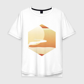 Мужская футболка хлопок Oversize с принтом Японский минимализм , 100% хлопок | свободный крой, круглый ворот, “спинка” длиннее передней части | абстракция | азиатский | арт | минимализм | пейзаж | природа | рисунок | хипстер | японский