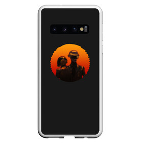 Чехол для Samsung Galaxy S10 с принтом Daft Sunset , Силикон | Область печати: задняя сторона чехла, без боковых панелей | acces | after | all | better | crush | da | daft | dance | discovery | faster | funk | get | harder | homework | human | instant | lose | lucky | memories | more | one | punk | random | stronger | time | to | yourself | бангальтер | дафт 