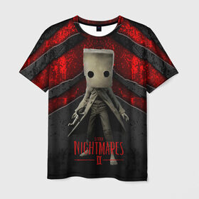 Мужская футболка 3D с принтом Little Nightmares 2 , 100% полиэфир | прямой крой, круглый вырез горловины, длина до линии бедер | little nightmares | игра | страшилка | страшная игра | ужас | хоррор
