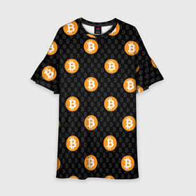 Детское платье 3D с принтом БИТКОИН | BITCOIN (Z) , 100% полиэстер | прямой силуэт, чуть расширенный к низу. Круглая горловина, на рукавах — воланы | Тематика изображения на принте: binance coin | bitcoin | blockchain | btc | cardano | crypto | ethereum | litecoin | polkadot | tether | xrp | биткоин | блокчейн | валюта | деньги | криптовалюта | майнер | майнинг | цифровая валюта | цифровое золото | эфир
