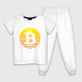 Детская пижама хлопок с принтом БИТКОИН BITCOIN (Z) , 100% хлопок |  брюки и футболка прямого кроя, без карманов, на брюках мягкая резинка на поясе и по низу штанин
 | Тематика изображения на принте: binance coin | bitcoin | blockchain | btc | cardano | crypto | ethereum | litecoin | polkadot | tether | xrp | биткоин | блокчейн | валюта | деньги | криптовалюта | майнер | майнинг | цифровая валюта | цифровое золото | эфир