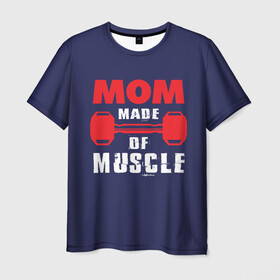 Мужская футболка 3D с принтом Наращивание мышц , 100% полиэфир | прямой крой, круглый вырез горловины, длина до линии бедер | conquer | гиря и мышцы | идеальный пресс | идеальный рельеф | кусок мяса | мышцы | наращивание мышц