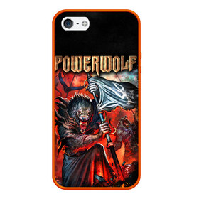 Чехол для iPhone 5/5S матовый с принтом Powerwolf , Силикон | Область печати: задняя сторона чехла, без боковых панелей | heavy metal | metal | powerwolf | группы | метал | музыка | пауэр метал | рок | хеви метал