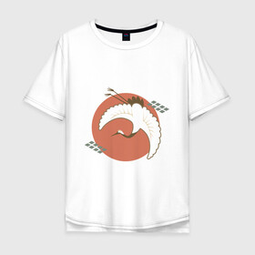 Мужская футболка хлопок Oversize с принтом Японский минимализм , 100% хлопок | свободный крой, круглый ворот, “спинка” длиннее передней части | абстракция | азиатский | арт | минимализм | пейзаж | природа | рисунок | хипстер | японский