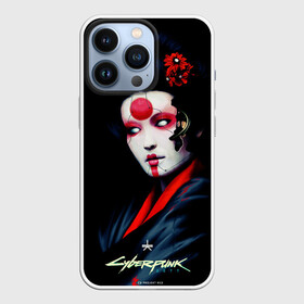 Чехол для iPhone 13 Pro с принтом Cyberpunk 2077 самурай ,  |  | cuberpunk 2077 | ви | джонни сильверхенд | киану ривз | мелиса | рок н рол | самурай