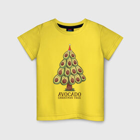 Детская футболка хлопок с принтом Avocado Christmas Tree , 100% хлопок | круглый вырез горловины, полуприлегающий силуэт, длина до линии бедер | claus | cute | nature | new year | santa | tree | авокадо | адвокадо | дед мороз | дед отмороз | ёлка | ель | из авокадо | колпак | косточка | милота | милые авокадо | новый год | прикол | природа | рождественское дерево