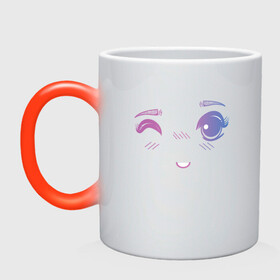 Кружка хамелеон с принтом Anime Eye , керамика | меняет цвет при нагревании, емкость 330 мл | anime | cute | eye | face | girl | аниме | арт | брови | взгляд | глаза | девушка | лицо | милое | подмигивает | подмигивание | смущение | улыбка | флирт