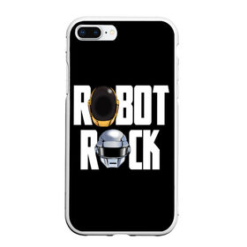 Чехол для iPhone 7Plus/8 Plus матовый с принтом Robot Rock , Силикон | Область печати: задняя сторона чехла, без боковых панелей | cyberpunk | daft | daftpunk | electronic | get | guy | guy manuel | human | lucky | music | punk | robot | rock | thomas | дафт | дафтпанк | киберпанк | музыка | ню диско | панк | робот | рок | техно | томас | электро | электроник рок