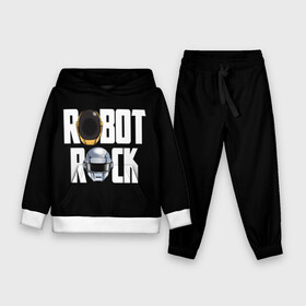 Детский костюм 3D (с толстовкой) с принтом Robot Rock ,  |  | cyberpunk | daft | daftpunk | electronic | get | guy | guy manuel | human | lucky | music | punk | robot | rock | thomas | дафт | дафтпанк | киберпанк | музыка | ню диско | панк | робот | рок | техно | томас | электро | электроник рок