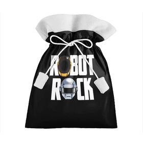Подарочный 3D мешок с принтом Robot Rock , 100% полиэстер | Размер: 29*39 см | cyberpunk | daft | daftpunk | electronic | get | guy | guy manuel | human | lucky | music | punk | robot | rock | thomas | дафт | дафтпанк | киберпанк | музыка | ню диско | панк | робот | рок | техно | томас | электро | электроник рок