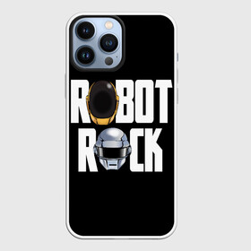 Чехол для iPhone 13 Pro Max с принтом Robot Rock ,  |  | Тематика изображения на принте: cyberpunk | daft | daftpunk | electronic | get | guy | guy manuel | human | lucky | music | punk | robot | rock | thomas | дафт | дафтпанк | киберпанк | музыка | ню диско | панк | робот | рок | техно | томас | электро | электроник рок