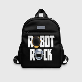 Детский рюкзак 3D с принтом Robot Rock , 100% полиэстер | лямки с регулируемой длиной, сверху петелька, чтобы рюкзак можно было повесить на вешалку. Основное отделение закрывается на молнию, как и внешний карман. Внутри дополнительный карман. По бокам два дополнительных кармашка | cyberpunk | daft | daftpunk | electronic | get | guy | guy manuel | human | lucky | music | punk | robot | rock | thomas | дафт | дафтпанк | киберпанк | музыка | ню диско | панк | робот | рок | техно | томас | электро | электроник рок