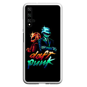 Чехол для Honor 20 с принтом Daft Punk , Силикон | Область печати: задняя сторона чехла, без боковых панелей | Тематика изображения на принте: cyberpunk | daft | daftpunk | electronic | get | guy | guy manuel | human | lucky | music | punk | robot | rock | thomas | дафт | дафтпанк | киберпанк | музыка | ню диско | панк | робот | рок | техно | томас | электро | электроник рок