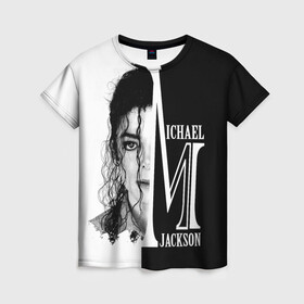 Женская футболка 3D с принтом Майкл Джексон , 100% полиэфир ( синтетическое хлопкоподобное полотно) | прямой крой, круглый вырез горловины, длина до линии бедер | бог танца | красивый звук | милый и очаровательный | самый популярный певец в мире