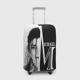 Чехол для чемодана 3D с принтом Майкл Джексон , 86% полиэфир, 14% спандекс | двустороннее нанесение принта, прорези для ручек и колес | бог танца | красивый звук | милый и очаровательный | самый популярный певец в мире