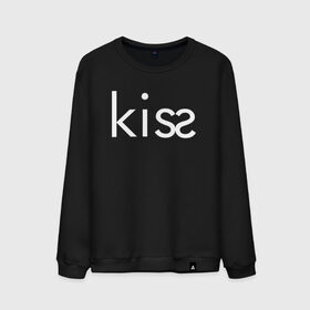 Мужской свитшот хлопок с принтом KISS | ПОЦЕЛУЙ , 100% хлопок |  | creative | kiss | love | lovers | me | minimalism | креатив | креативная | любовь | минимал | минимализм | надпись | поцелуи | текст | целовать