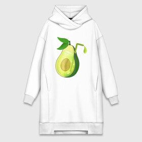 Платье-худи хлопок с принтом СОК АВОКАДО ,  |  | avocado | avocato | food | juice | summer | авокадо | авокато | еда | лето | отдых | сок | фрукт | фрукты | ягода | ягоды