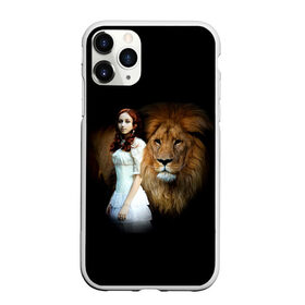 Чехол для iPhone 11 Pro матовый с принтом Львиная дружба , Силикон |  | Тематика изображения на принте: девушка | животное | зверь | кошка | красотка