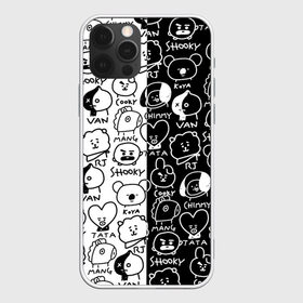 Чехол для iPhone 12 Pro Max с принтом BTS | BT21 , Силикон |  | army | bangtan boys | bt21 | bts | bts stickers | chimmy | cooky | k pop | koya | mang | monster | rap monster | rapmon | rj | rm | shooky | tata | van | бтс | ви | джей хоуп | джонгук | кейпоп | реп монстр | стикеры bts | сюга | чимин | чин