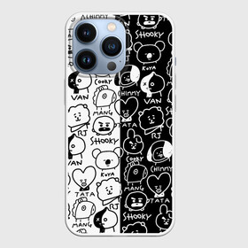 Чехол для iPhone 13 Pro с принтом BTS | BT21 ,  |  | army | bangtan boys | bt21 | bts | bts stickers | chimmy | cooky | k pop | koya | mang | monster | rap monster | rapmon | rj | rm | shooky | tata | van | бтс | ви | джей хоуп | джонгук | кейпоп | реп монстр | стикеры bts | сюга | чимин | чин