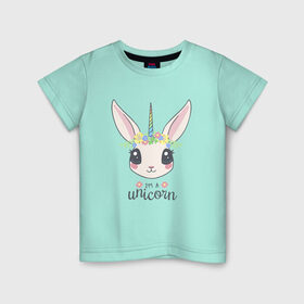 Детская футболка хлопок с принтом Единорог , 100% хлопок | круглый вырез горловины, полуприлегающий силуэт, длина до линии бедер | unicorn | единорог | лошадка | милый единорог | цветы