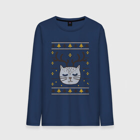 Мужской лонгслив хлопок с принтом Рождественский свитер с котом , 100% хлопок |  | food | mandarins | mem | meme | new year | sweater | ugly | в слюнявчике | еда | жрать | жрац | кот | котяра | кушац | кушот | мем | мем с котом | мемы | неси | новый год | оливье | прикол | рождество | свитер | слюнявчик