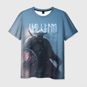 Мужская футболка 3D с принтом Valheim , 100% полиэфир | прямой крой, круглый вырез горловины, длина до линии бедер | drakkar | valhalla | valheim | viking | vikings | валхэйм | вальгала | вальхала | вальхейм | викинг | викинги | драккар