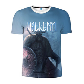 Мужская футболка 3D спортивная с принтом Valheim , 100% полиэстер с улучшенными характеристиками | приталенный силуэт, круглая горловина, широкие плечи, сужается к линии бедра | drakkar | valhalla | valheim | viking | vikings | валхэйм | вальгала | вальхала | вальхейм | викинг | викинги | драккар