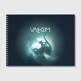 Альбом для рисования с принтом Valheim , 100% бумага
 | матовая бумага, плотность 200 мг. | drakkar | valhalla | valheim | viking | vikings | валхэйм | вальгала | вальхала | вальхейм | викинг | викинги | драккар