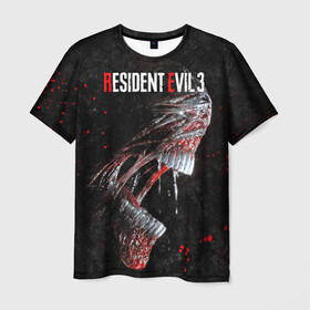 Мужская футболка 3D с принтом RE3 | Nemesis , 100% полиэфир | прямой крой, круглый вырез горловины, длина до линии бедер | nemesis | re | re3 | resident evil | resident evil 3 | немезида | немезис | обитель зла