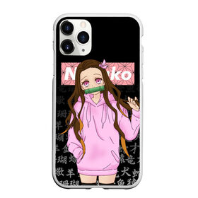 Чехол для iPhone 11 Pro матовый с принтом NEZUKO | НЕЗУКО , Силикон |  | demon slayer | kimetsu no yaiba | nezuko | shinobu | slayer | tanjiro | zenitsu | гию томиока | зенитсу | зенитцу | иноске хашибира | клинок рассекающий демонов | незуко | танджиро | шинобу кочо