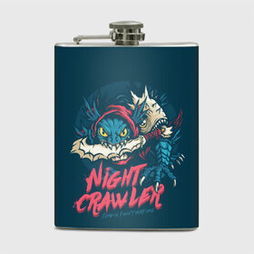 Фляга с принтом Night Crawler | Dota 2 , металлический корпус | емкость 0,22 л, размер 125 х 94 мм. Виниловая наклейка запечатывается полностью | dota | dota2 | game | games | moba | slark | дитка | дота | дота2 | дотка | игра | игры | моба | сларк