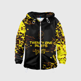 Детская ветровка 3D с принтом TWENTY ONE PILOTS TOP. , 100% полиэстер | подол и капюшон оформлены резинкой с фиксаторами, по бокам два кармана без застежек, один потайной карман на груди | Тематика изображения на принте: 21 pilots | blurryface | fbr | fueled by ramen | fueledbyramen | heathens | heavydirtysoul | josh dun | music | music video | official | stressed out | top | tp | trench | twenty one pilots | twentyonepilots | tyler joseph 