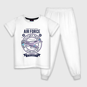 Детская пижама хлопок с принтом легендарный военный самолет , 100% хлопок |  брюки и футболка прямого кроя, без карманов, на брюках мягкая резинка на поясе и по низу штанин
 | aircraft | military | военный | самолет