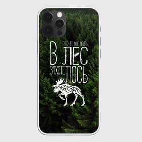 Чехол для iPhone 12 Pro Max с принтом В лес захотелось , Силикон |  | бег | болота | выезд с палатками | глушь | дикая природа | елки | еловый бор | кэмпинг | лес | лось | маршрут | ммб | сибирь | силуэт лося | тайга | тотем | трекинг | туризм | узоры
